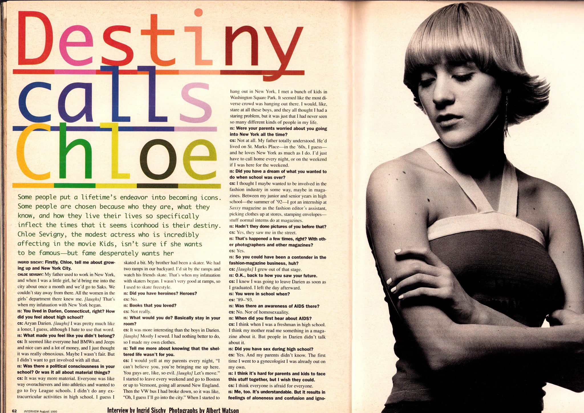 Interview Magazine - Chloë Sevigny