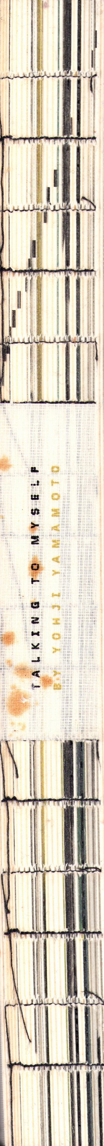 ヨウジヤマモト talking to myself yohji yamamoto YOHJI YAMAMOTO | TALKING TO MYSELF