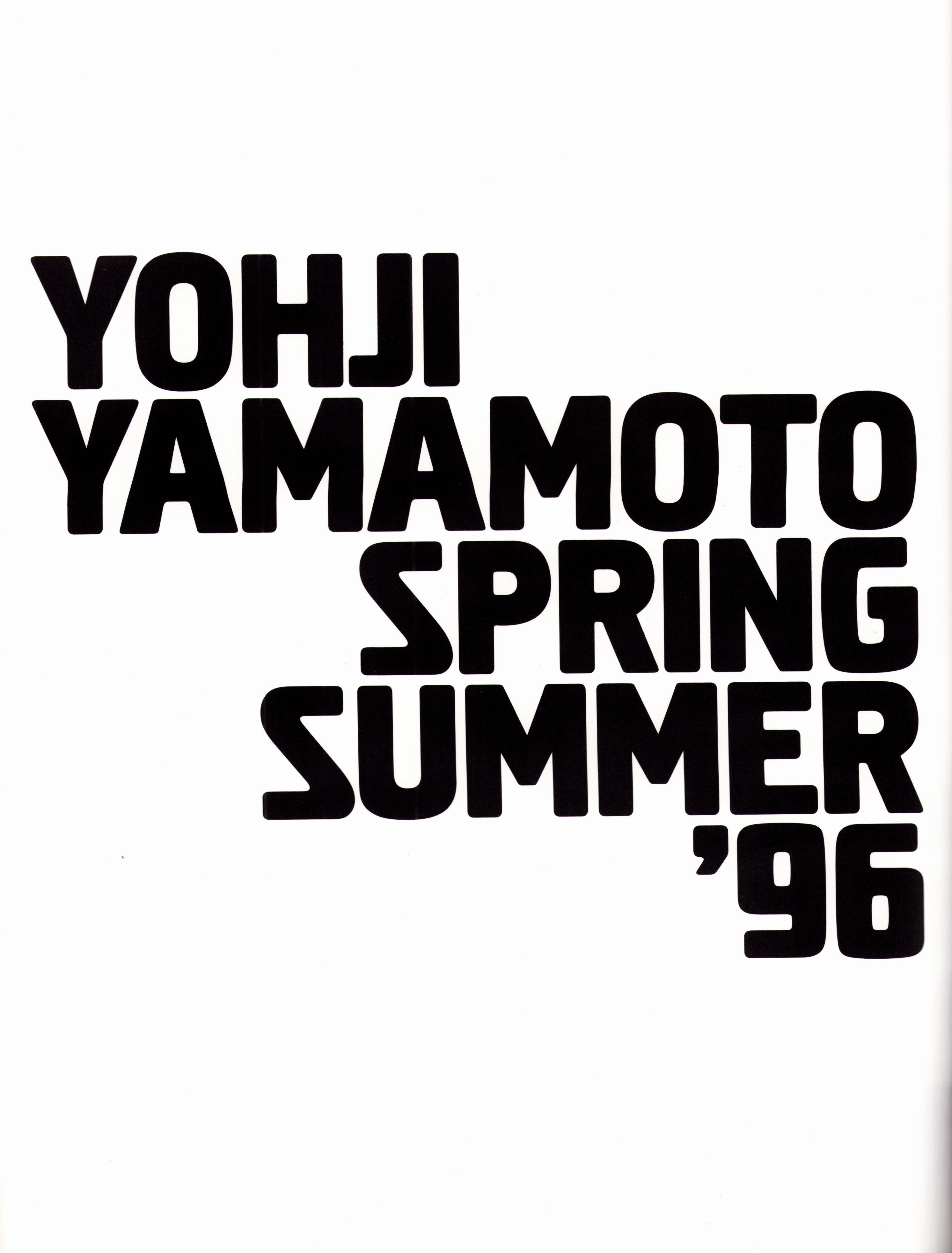 Yohji Yamamoto S/S 1996 – Offbrand Library