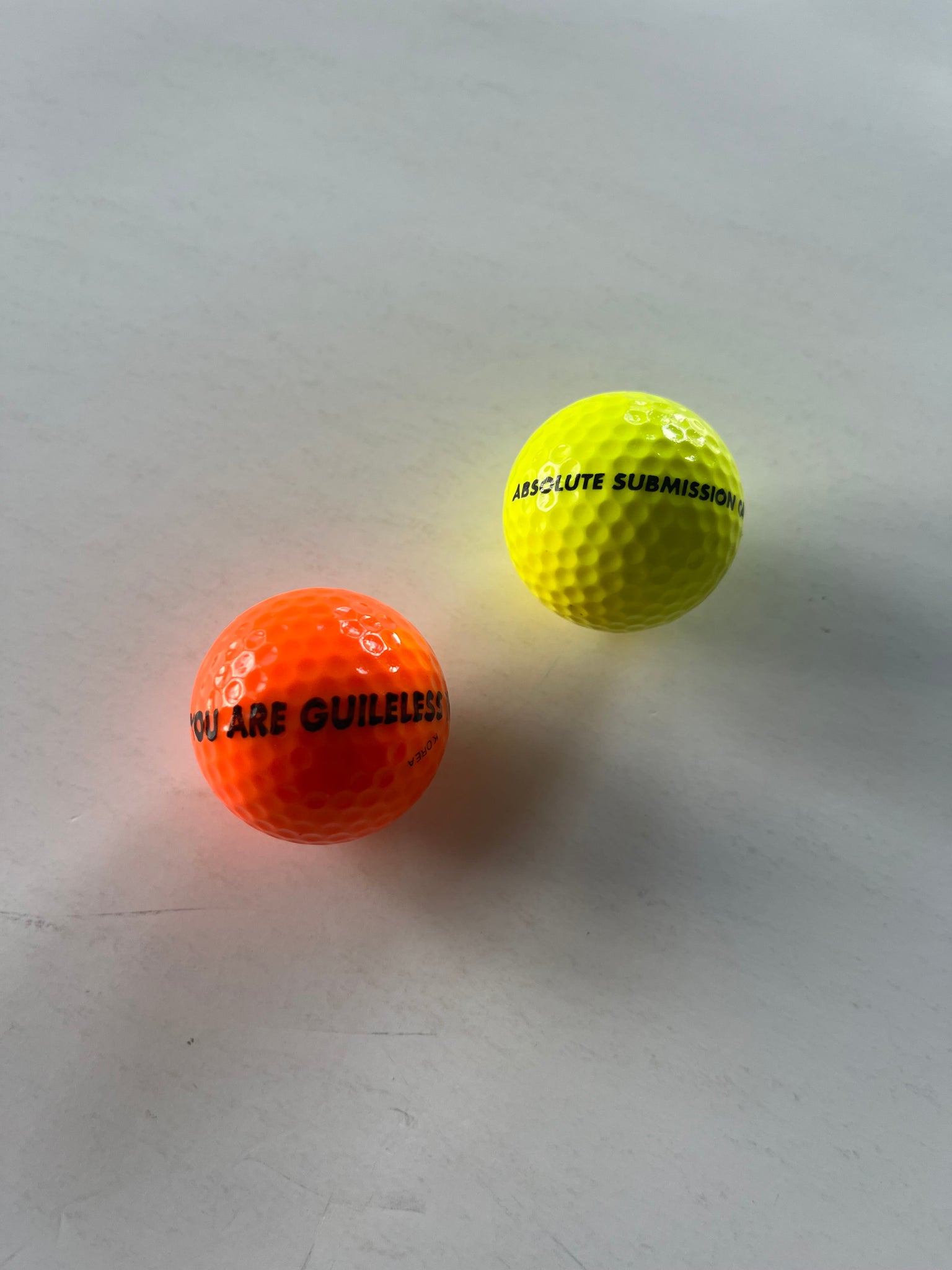 Jenny Holzer Golf Balls