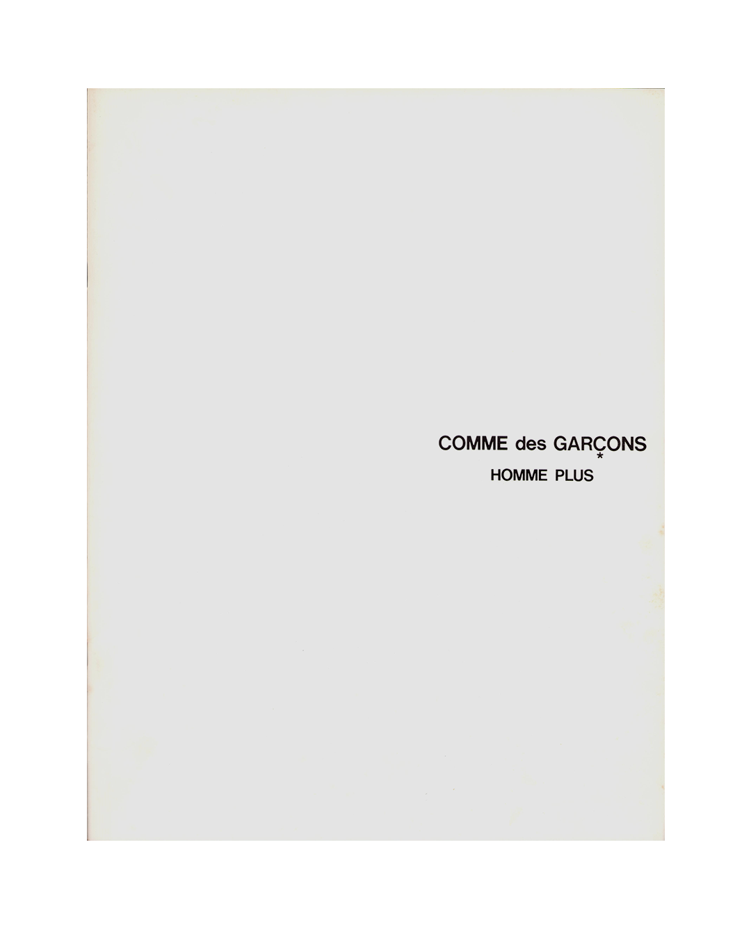 COMME des GARÇONS Homme Plus No.5