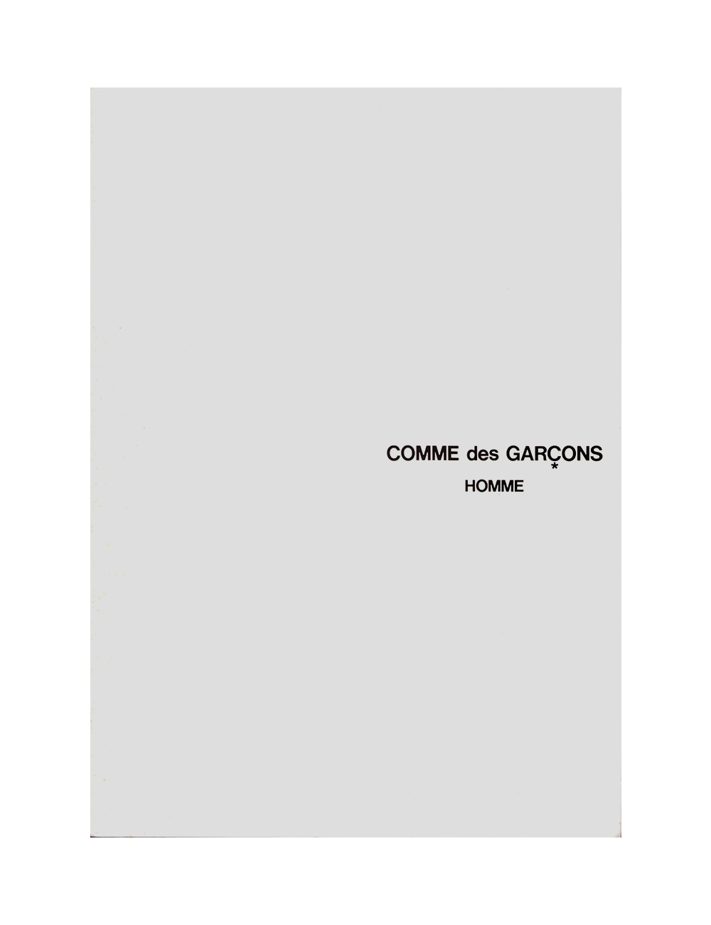 Comme des Garçons Homme No. 28