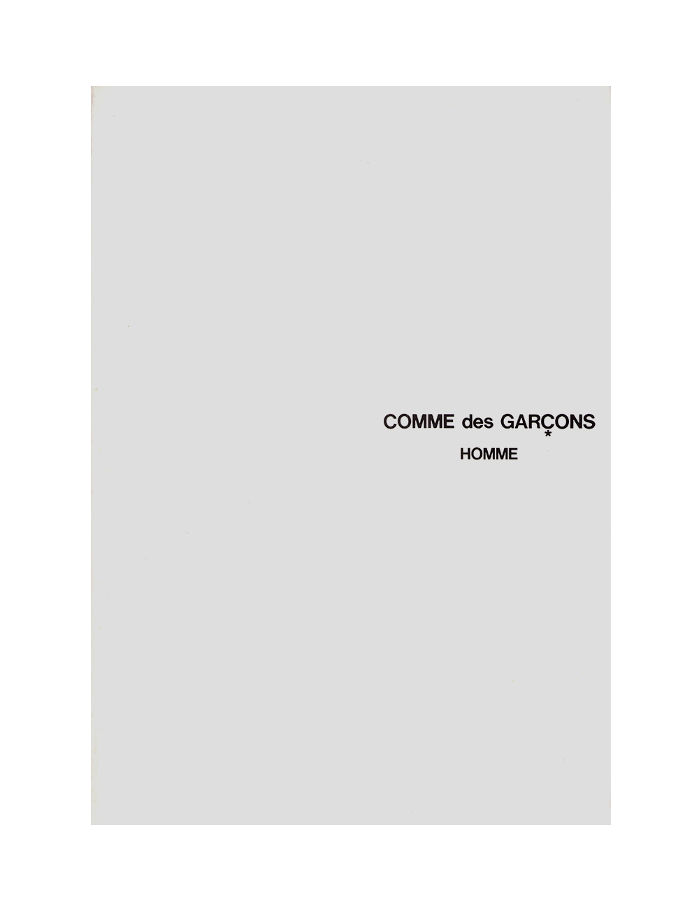 Comme des Garçons Homme No. 25