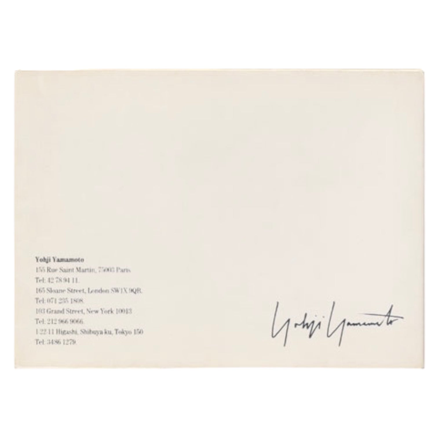 Yohji Yamamoto A/W91-92 Post Cards
